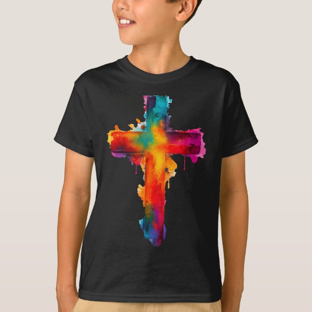 Camiseta Cross Christian Religious Believe Blessed Faith Gr (Anverso)