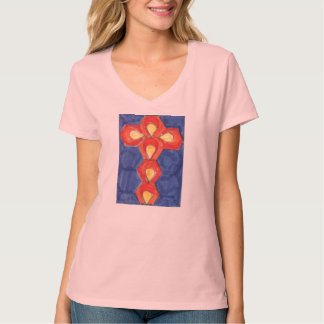 Camiseta Cross Motif Hanes Nano V-Neck T-Shirt