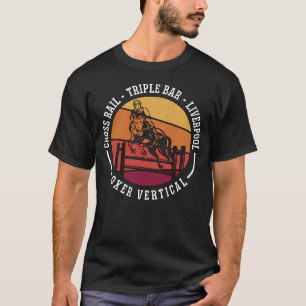 Camiseta Cross Rail Triple Bar Retro Ama el paseo a caballo