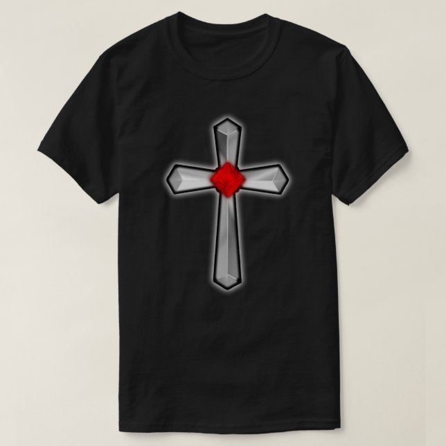 Camiseta Cross Ruby Red Gemstone (Diseño del anverso)