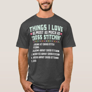Camiseta Cross Stitch Funny Love Stitling Sgift