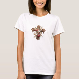 Camiseta Cross with Doves – Christian Faith Inspirational D