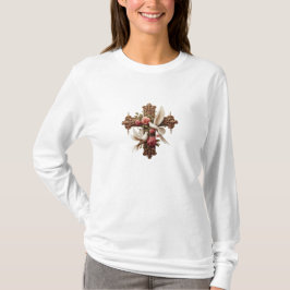 Camiseta Cross with Doves – Christian Faith Inspirational D