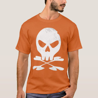 Camiseta Crossbone Halloween Skeleton Silhouette Gótico Pun