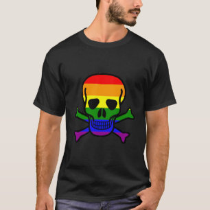 Camiseta Crossbone Rainbow Skull