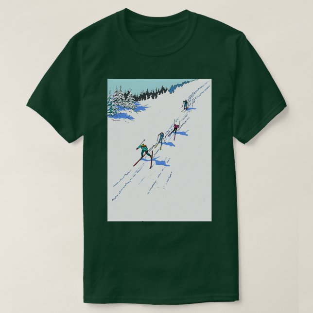 Camiseta Crosscountry Skiing (Diseño del anverso)