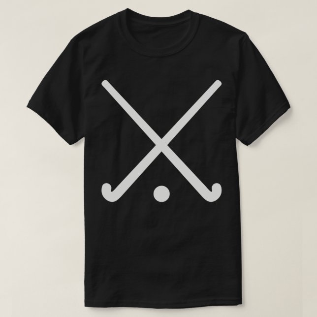 Camiseta Crossed field hockey sticks  (Diseño del anverso)