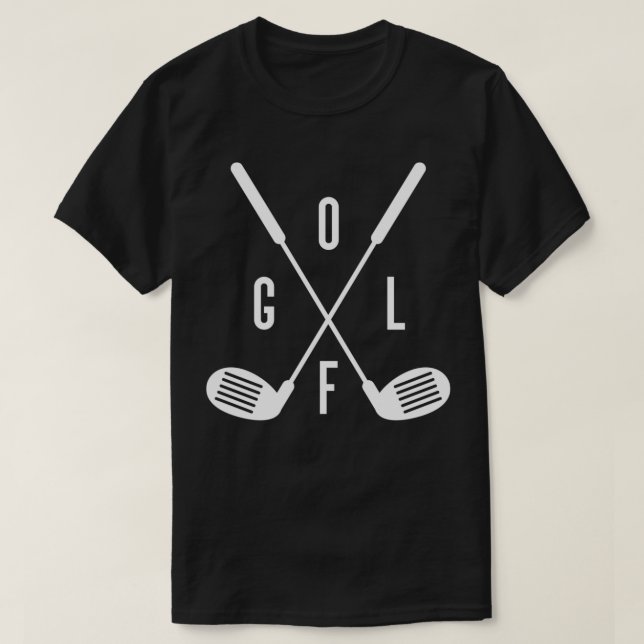 Camiseta Crossed Golf Clubs For Golf Player (Diseño del anverso)
