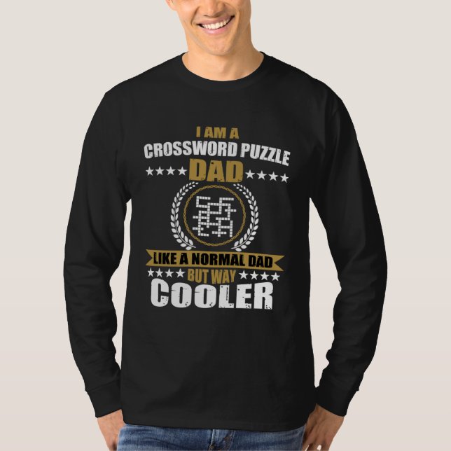 Camiseta Crossword Puzzle Dad Saying For Men (Anverso)