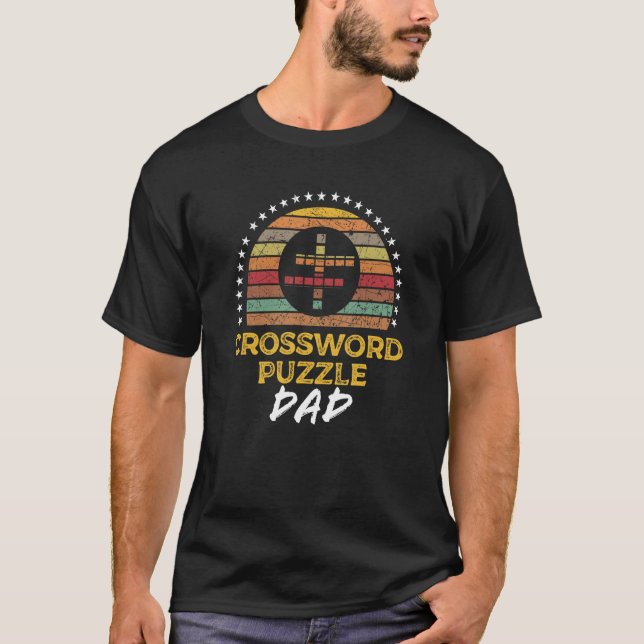 Camiseta Crossword Puzzle Player Dad Father Graphic (Anverso)