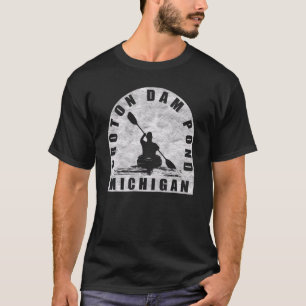 Camiseta Croton Dam Pond Kayaking Michigan