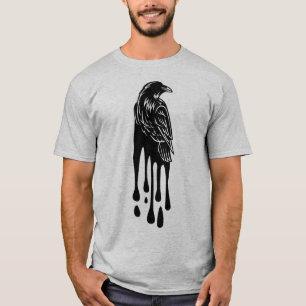 Camiseta Crow 1 de raven sangriento artístico mágico