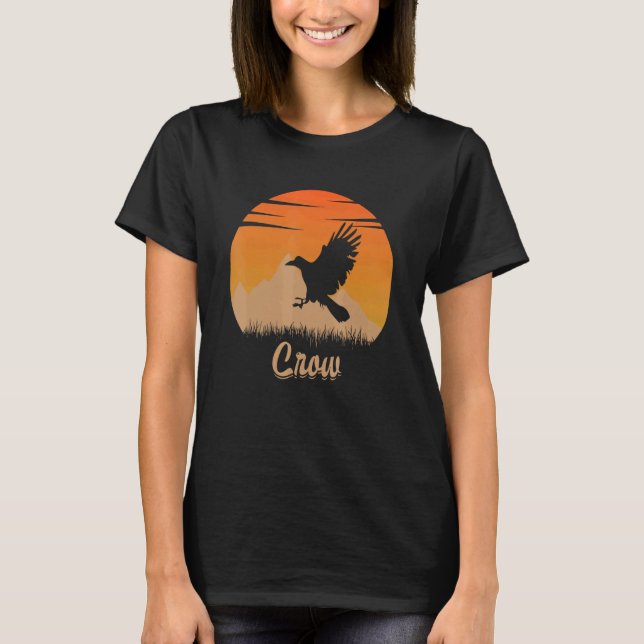 Camiseta Crow Animal Hot In the Mounta In Nature (Anverso)