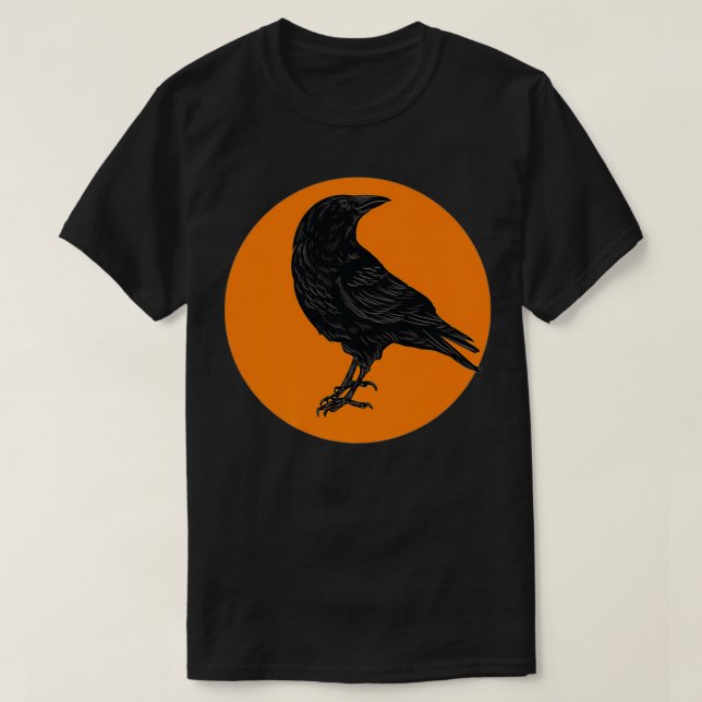Camiseta Crow Birds Sunset Silhouette Bird Premium (Diseño del anverso)