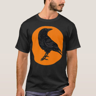 Camiseta Crow Birds Sunset Silhouette Bird Premium
