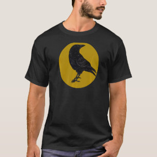 Camiseta Crow Birds Vintage Sunset Bird Silhouette