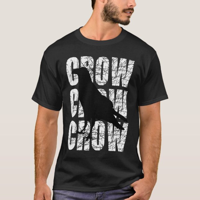 Camiseta Crow Clever Raven Crow Blackbird (Anverso)