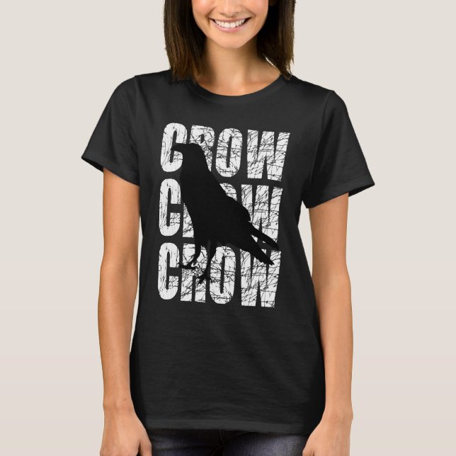 Camiseta Crow Clever Raven Crow Blackbird (Anverso)