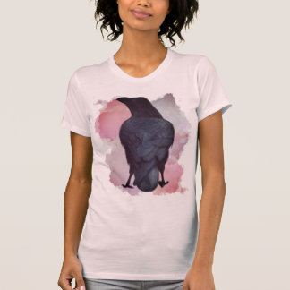 Camiseta Crow con acuarela