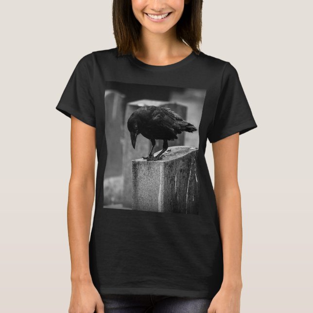 Camiseta Crow en el cementerio caído (Anverso)