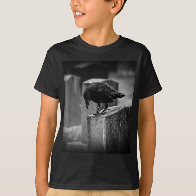 Camiseta Crow en el cementerio caído (Anverso)