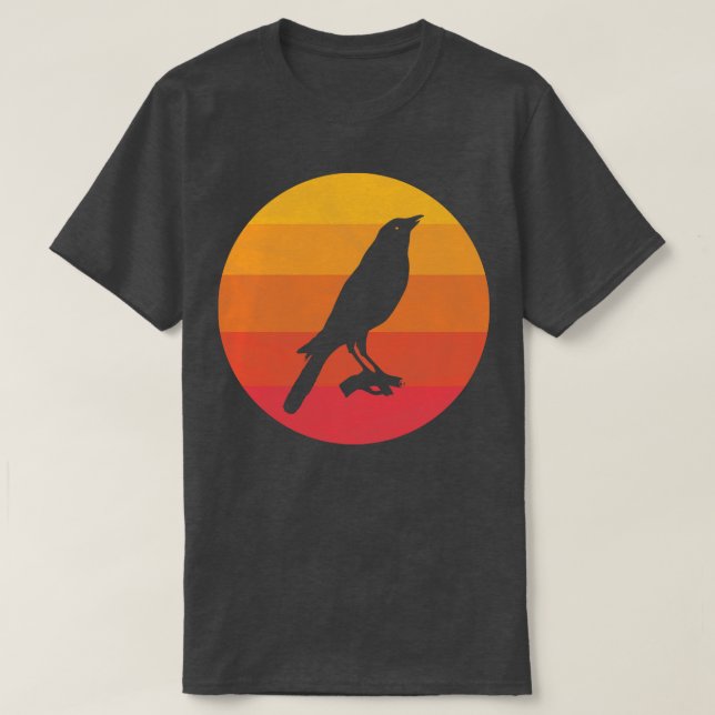 Camiseta Crow en la rama (Diseño del anverso)