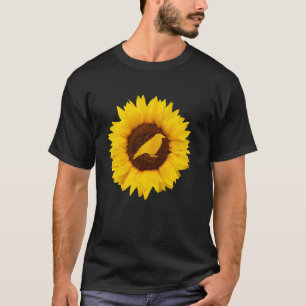 Camiseta Crow For Women Men Raven Bird Sunflower