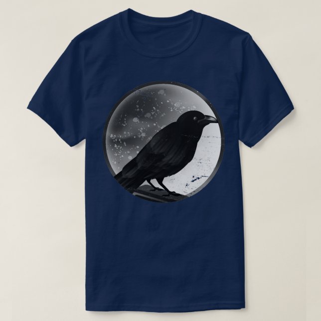 Camiseta Crow Halloween Gothic Raven (Diseño del anverso)
