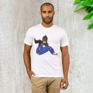 Camiseta Crow In Overalls Mens T-Shirt