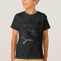 Crow negro femenino, F-caw-f Funny Black Bird V cu