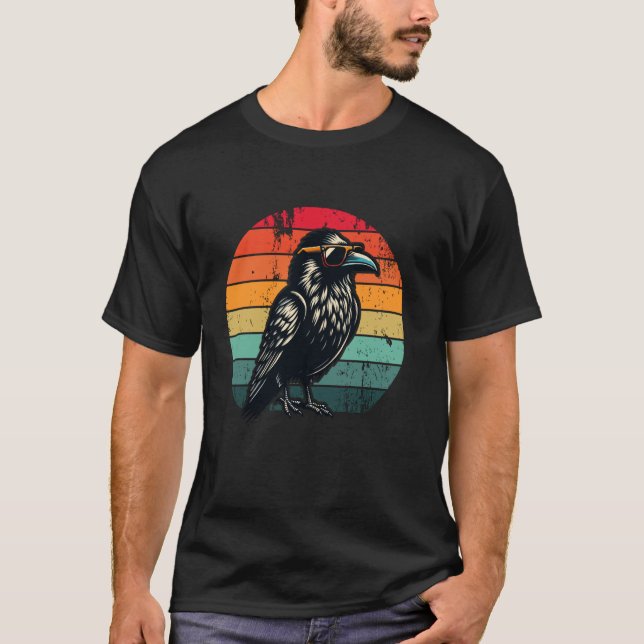 Camiseta Crow Raven en gafas de sol Hombres Mujeres Niños R (Anverso)