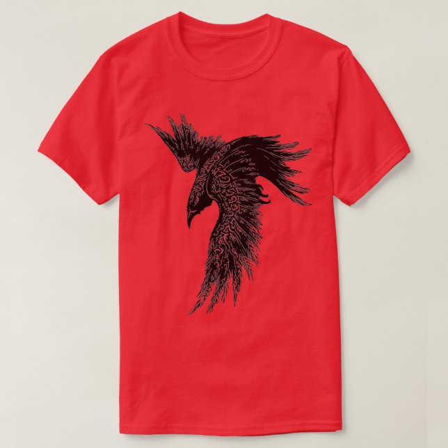 Camiseta Crow Raven Norse Mythology Viking Gift para Viking (Diseño del anverso)