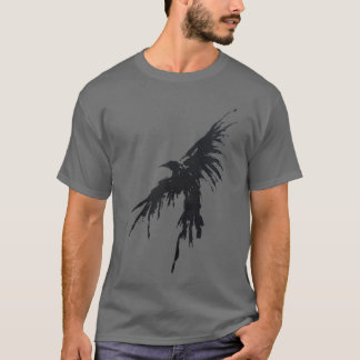 Camiseta Crow Raven Shirt Molesto Flying Bird Crow Tee S