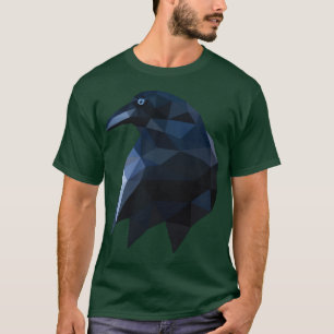 Camiseta Crow Raven TShirtRaven de cuerdas geométricas