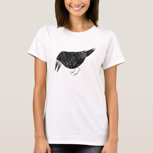 Camiseta Crow T-shirt más fino (Anverso)