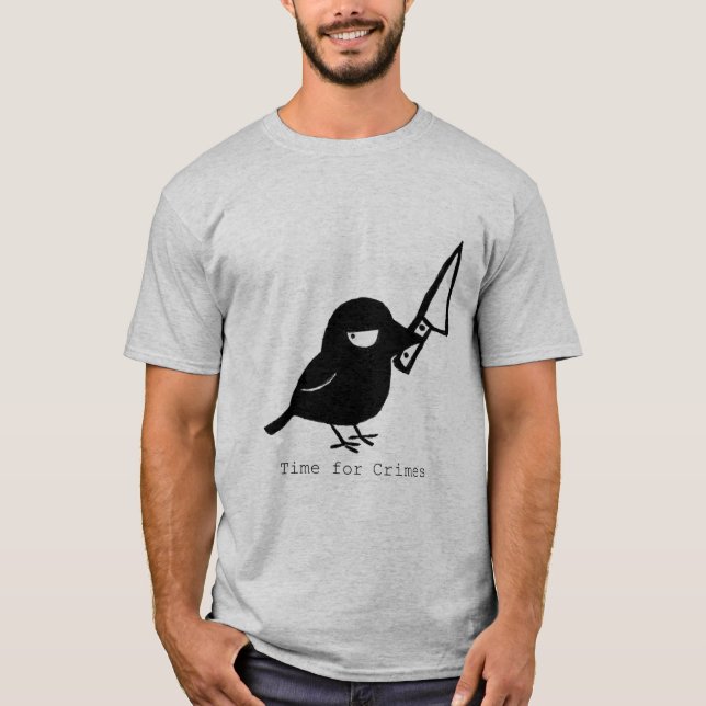 Camiseta Crow Time de travesía por crímenes (Anverso)