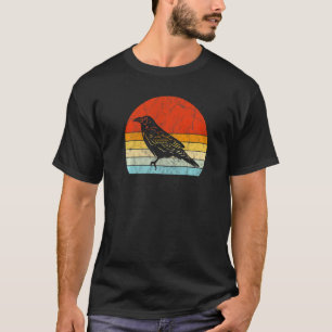 Camiseta Crow Vintage Sunset Retro Style Cute Raven 2