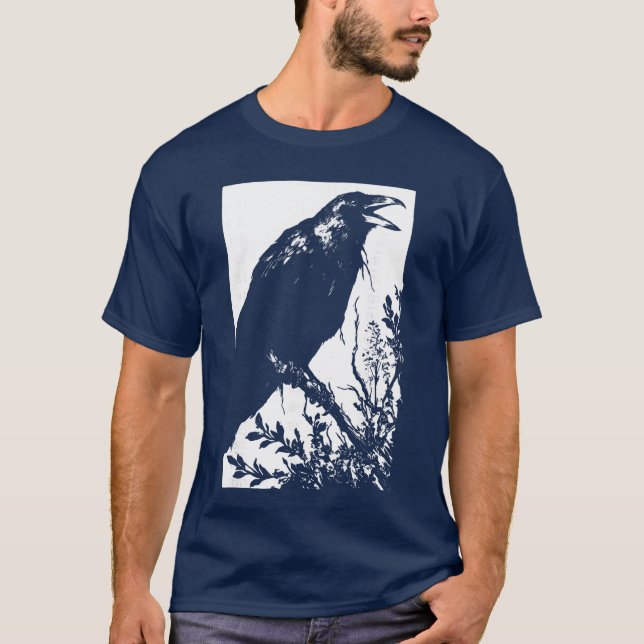 Camiseta Crow Weirdcore Goblincore Punk Goth Aesthetic Cree (Anverso)