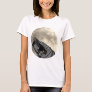 Camiseta Crow Wolf Ladies Relajado Fit T-Shirt