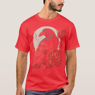 Camiseta Crow y Rosa