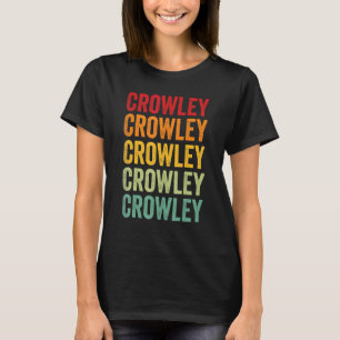 Camiseta Crowley County Colorado Rainbow Text Design