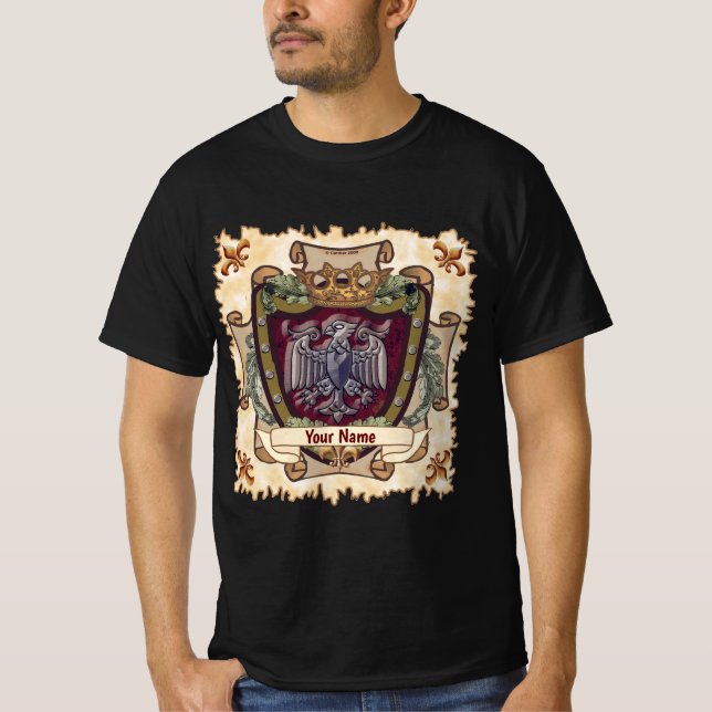 Camiseta Crown Banner  Eagle Surname (Anverso)