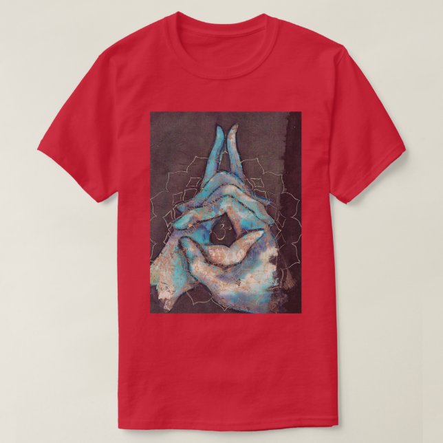 Camiseta crown chakra mudra (Diseño del anverso)