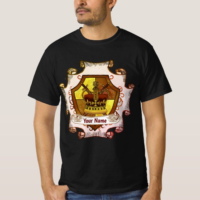 Camiseta Crown Family Crest Surname t-shirt (Anverso)