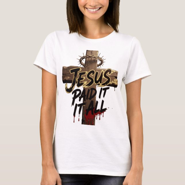 Camiseta Crown of Thorns Jesus Shirt – Christian T-Shirt (Anverso)