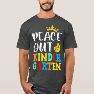 Camiseta Crown Out Kindergarten Peace kids Vestimenta De Sc