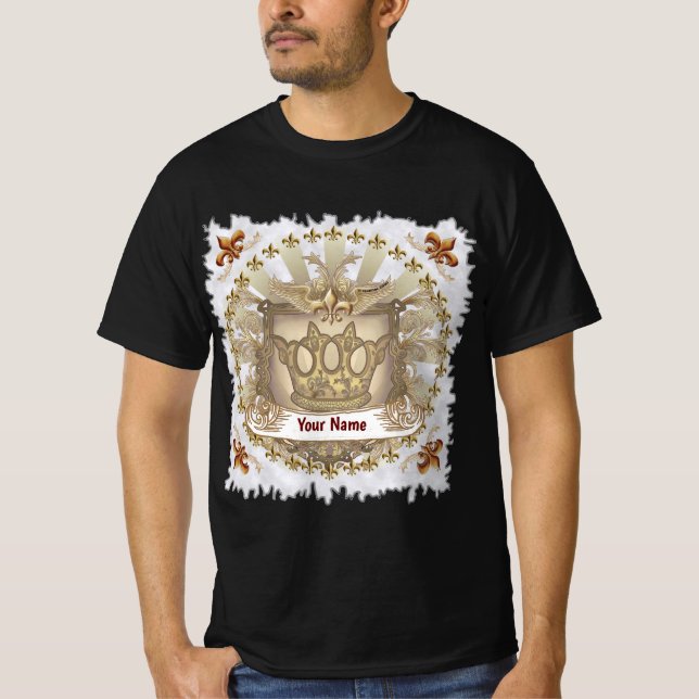 Camiseta Crown Shield Family Crest Surname (Anverso)