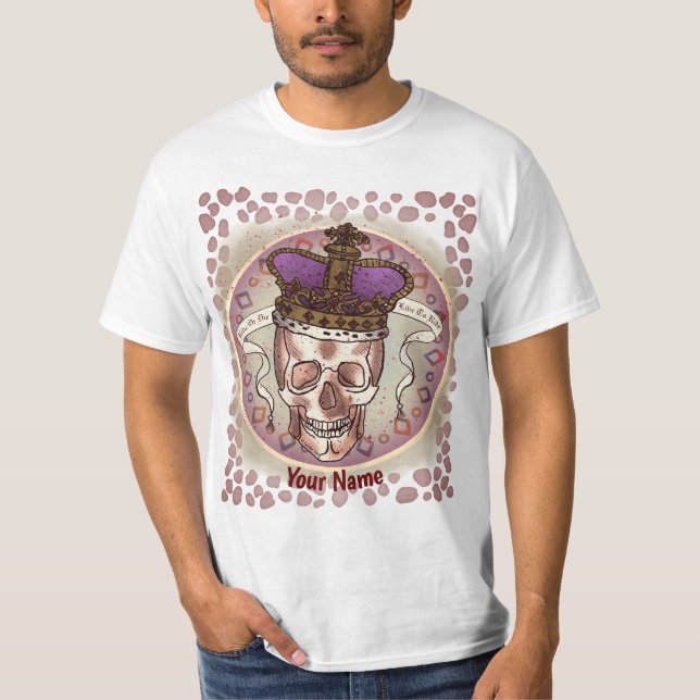 Camiseta Crown Skull Biker (Anverso)