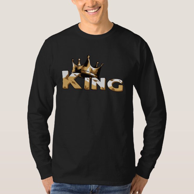 Camiseta Crown with writing KING (Anverso)