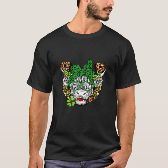 Camiseta Crowne cohetes Patrick Day Leopard Horseshoe (Anverso)